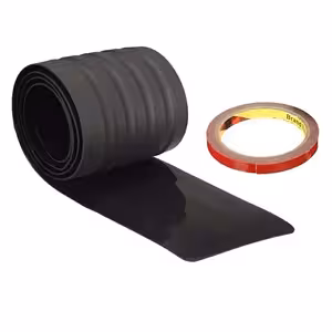 Proteção de Borracha para Faixa Decorativa do Para-Choque Traseiro – Antiderrapante e Resistente