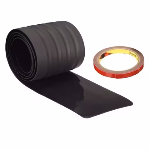 Proteção de Borracha para Faixa Decorativa do Para-Choque Traseiro – Antiderrapante e Resistente