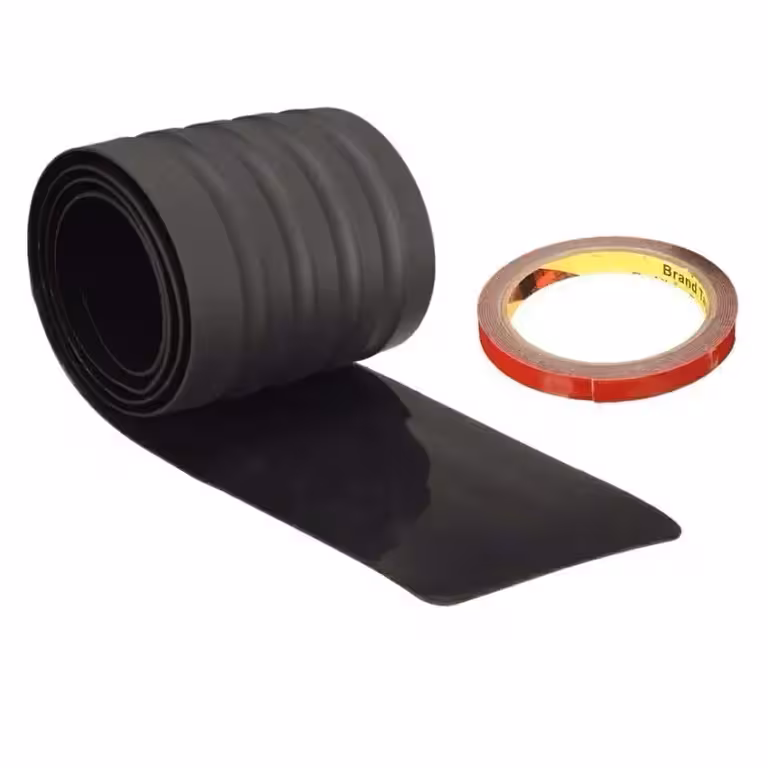 Proteção de Borracha para Faixa Decorativa do Para-Choque Traseiro – Antiderrapante e Resistente