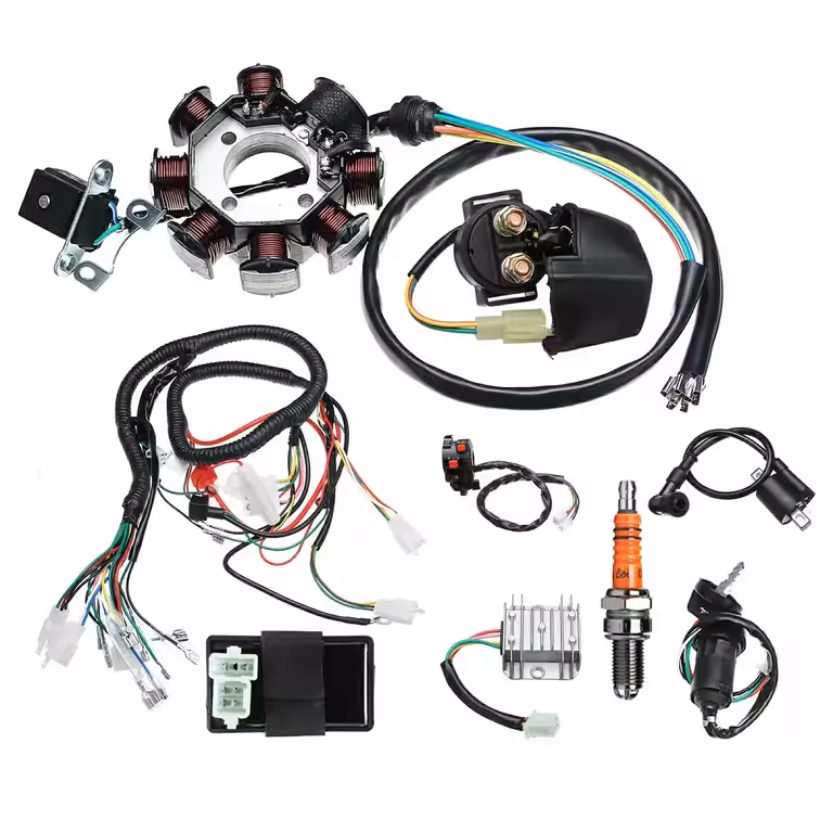 Instalação Elétrica Completa ATV Chinês 150cc–300cc – Cabeamento Completo Motor Vertical 4T