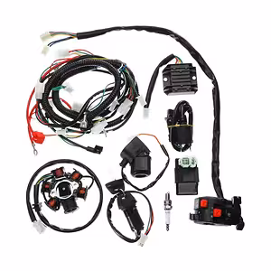 Instalação Elétrica Completa ATV Cross GY6 125cc / 150cc – Kit Cabeamento + Componentes de Partida