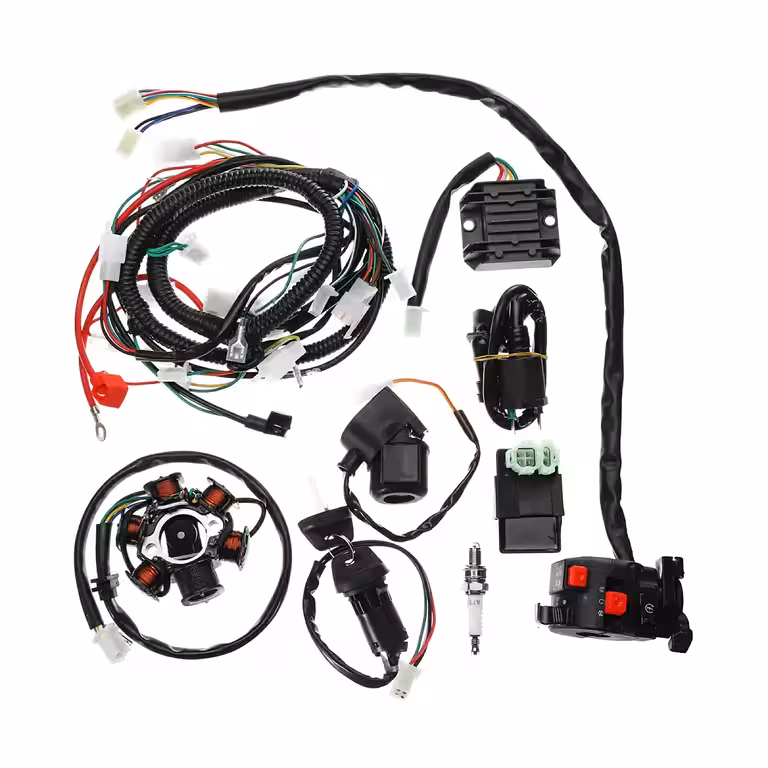 Instalação Elétrica Completa ATV Cross GY6 125cc / 150cc – Kit Cabeamento + Componentes de Partida