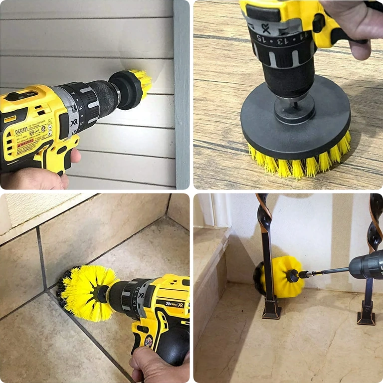 Escova rotativa para móveis, tapete, banheiro Escova universal para limpeza de banheiro, carpetes e móveis