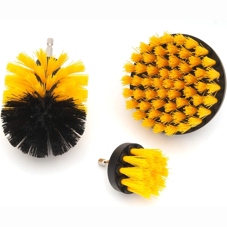 Kit de escovas rotativas para furadeira Escovas de limpeza rotativas para furadeira – plástico resistente