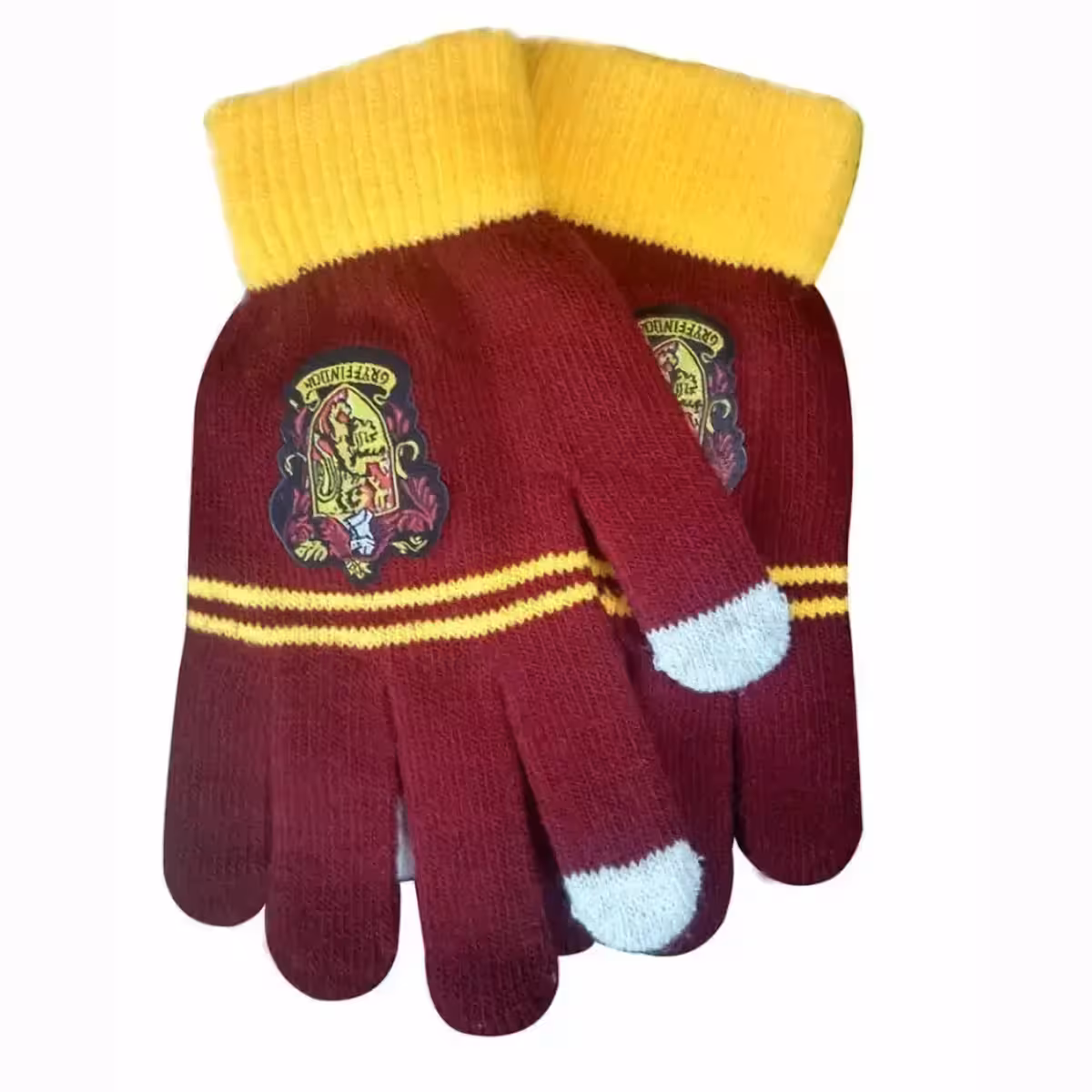 Luvas quentes Hogwarts inspiradas em Harry Potter, ideais para inverno e telas sensíveis ao toque