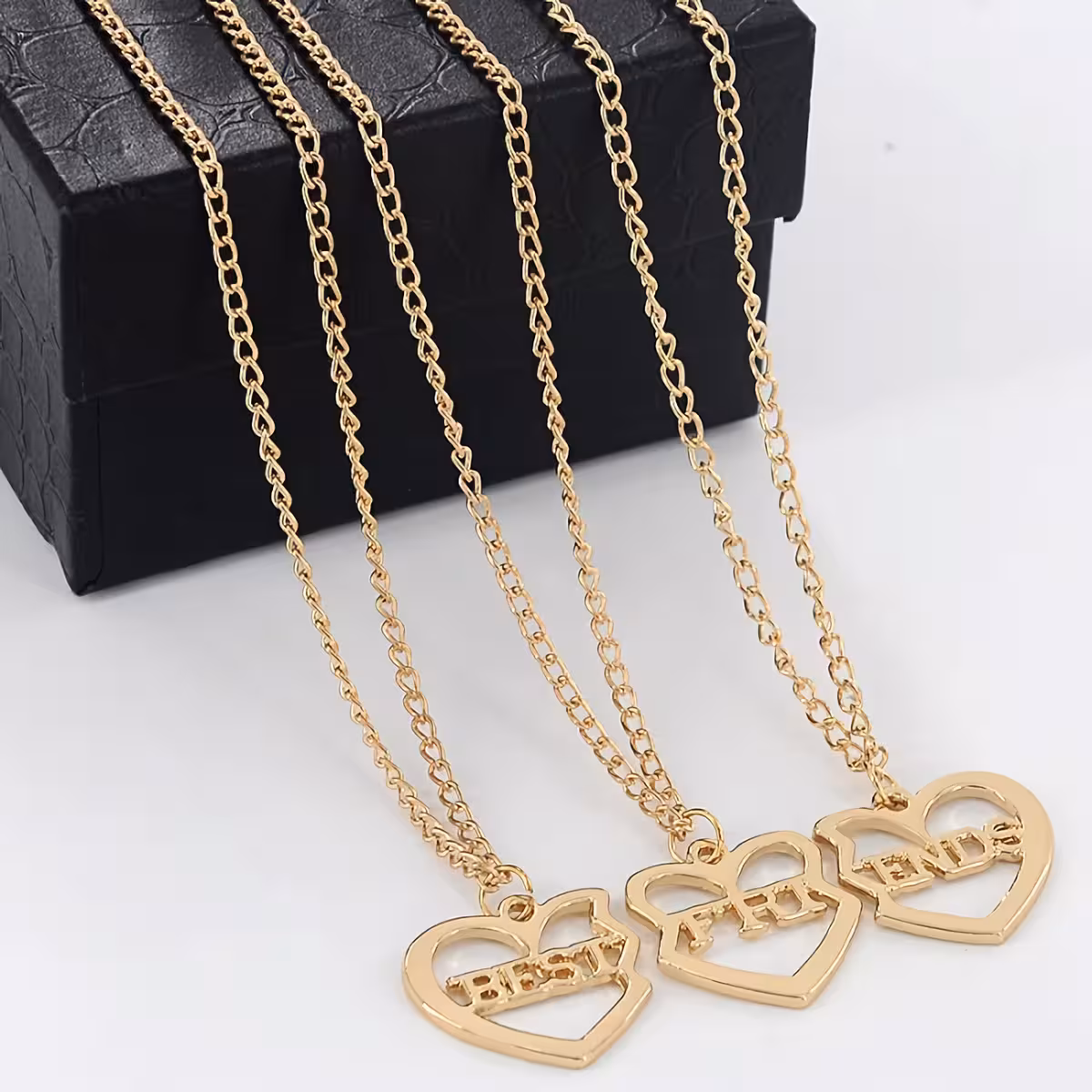 Conjunto de 3 colares amizade para meninas, Best Friends Forever