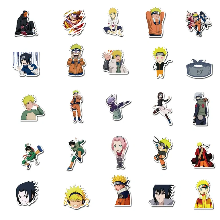 Adesivos Naruto resistentes, ideais para fãs de anime