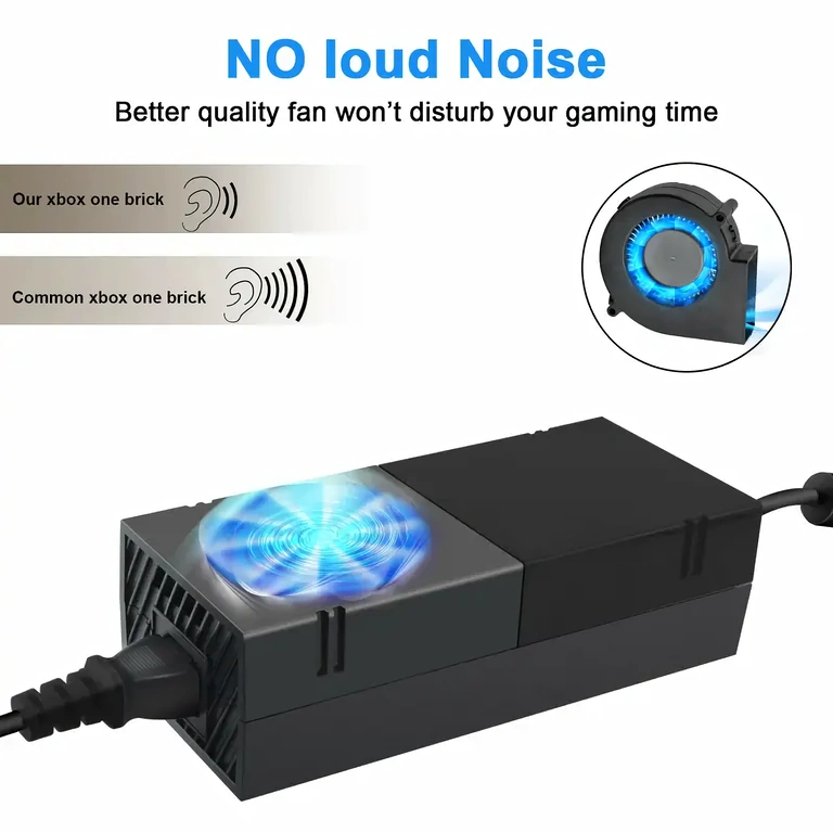 Fonte compatível com Xbox ONE, com LED de status