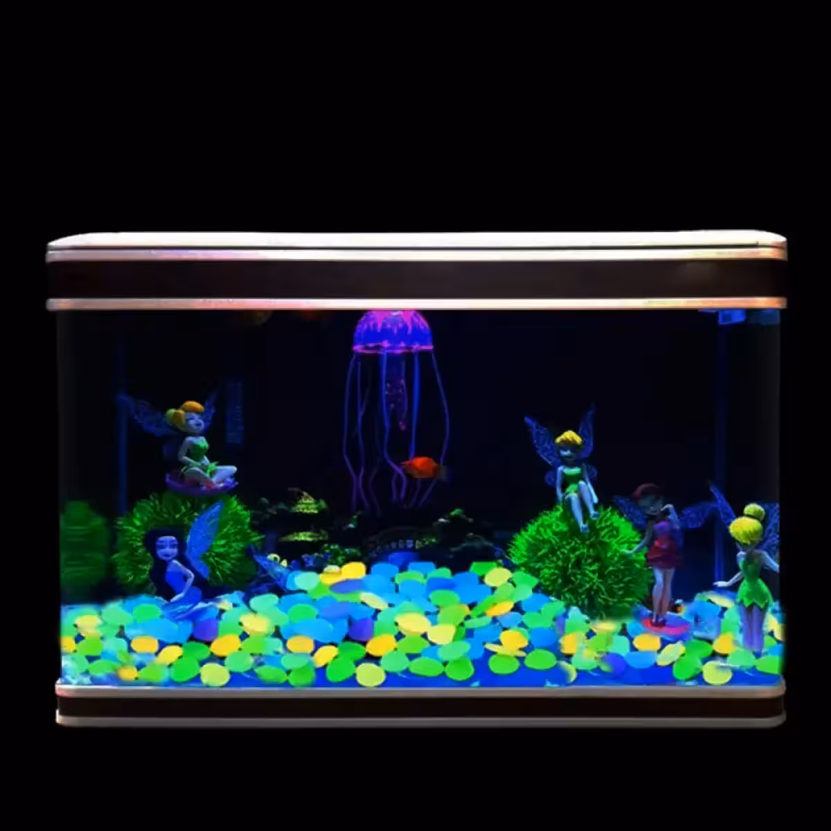 Pedras decorativas fosforescentes para aquário