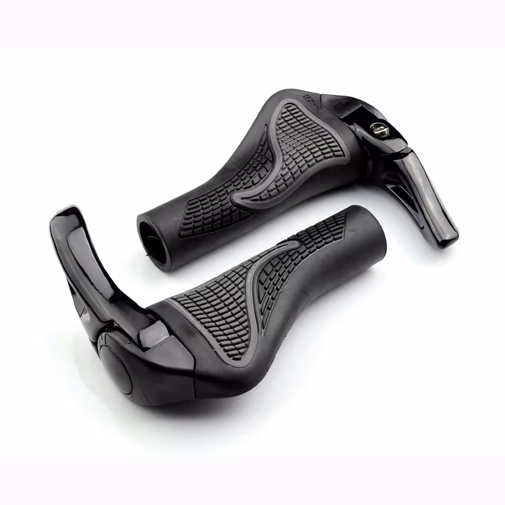 Manoplas de Guidão MTB Ergonômicas Pretas com “Lock-on” – Bicicleta e Scooter Elétrica