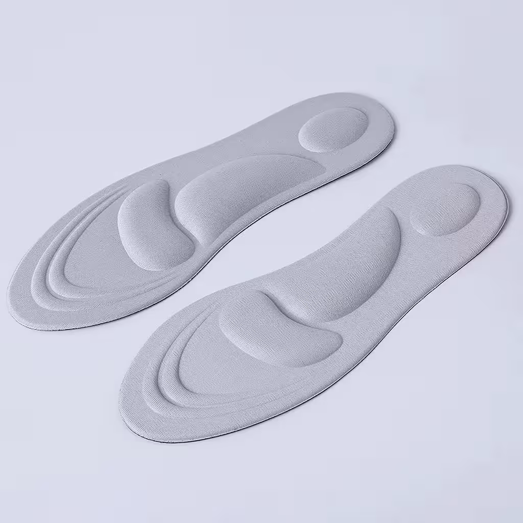 Conjunto de Palmilhas de Espuma com Memória – Palmilhas Ortopédicas Confortáveis e Suporte para Calçado