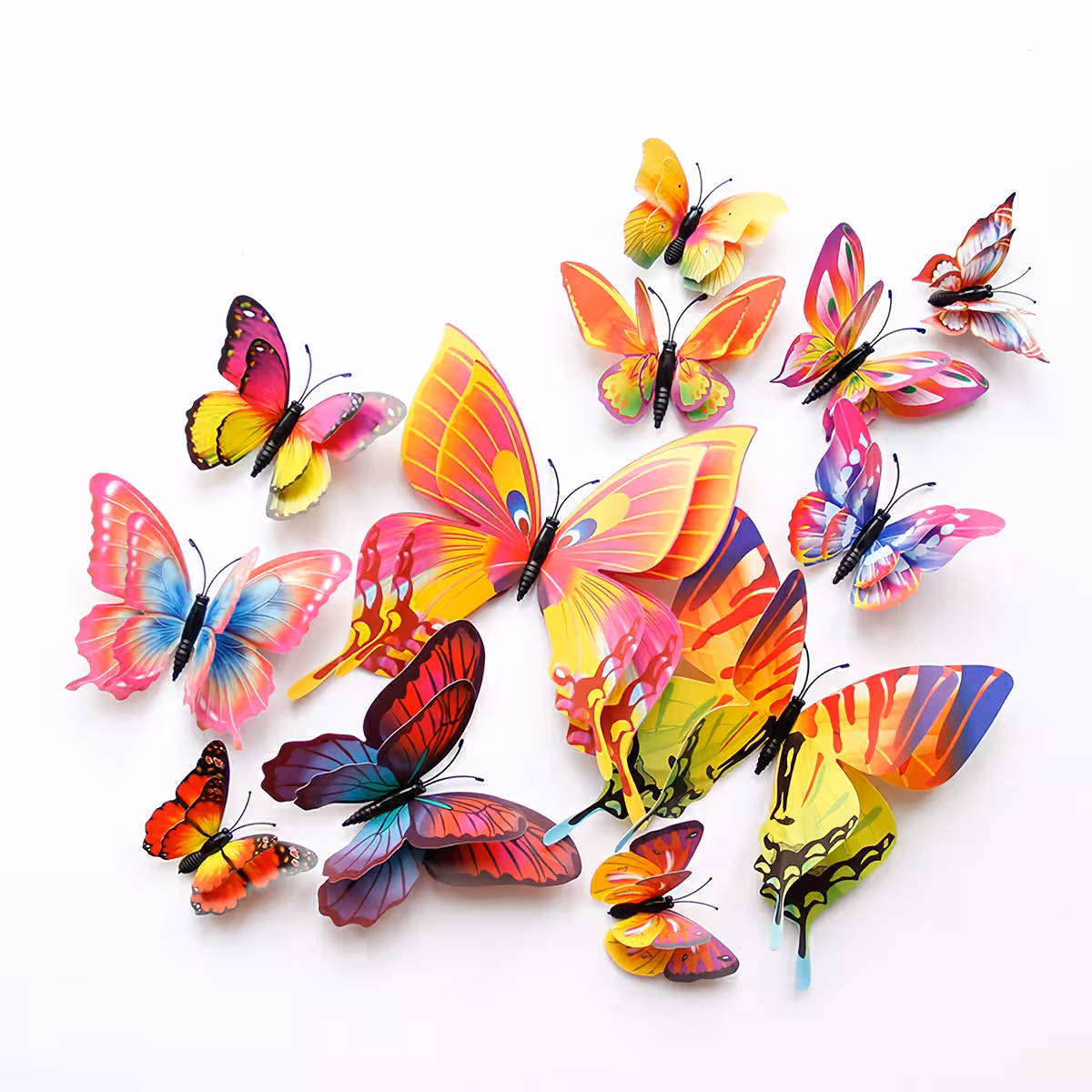 Borboletas decorativas de parede com diversos modelos e tamanhos – perfeito para presentes ou eventos