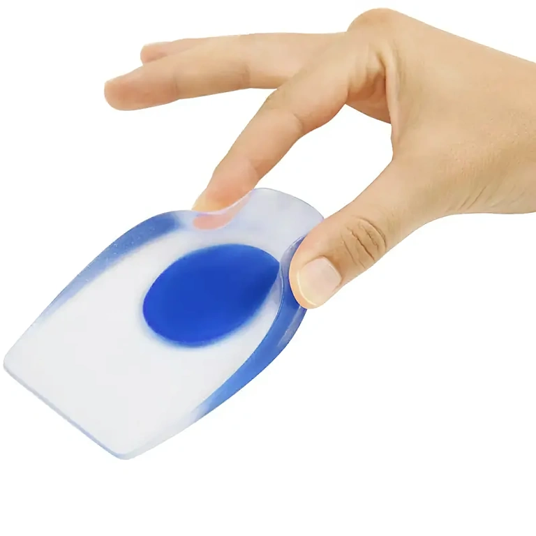 Suporte de gel para esporões calcâneos Palminhas de gel para calcanhares com dor – fascite plantar e esporões