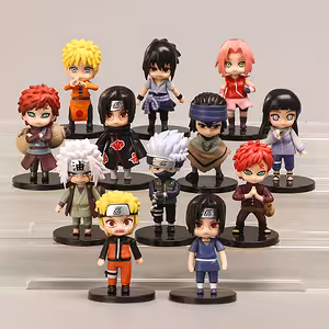 Conjunto 12 Figuras Naruto Shippuden – Brinquedos Manga Anime Coleção, Presente Perfeito para Fãs
