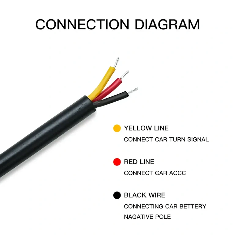 Fita de luz LED automotiva 12V para instalação externa em faróis