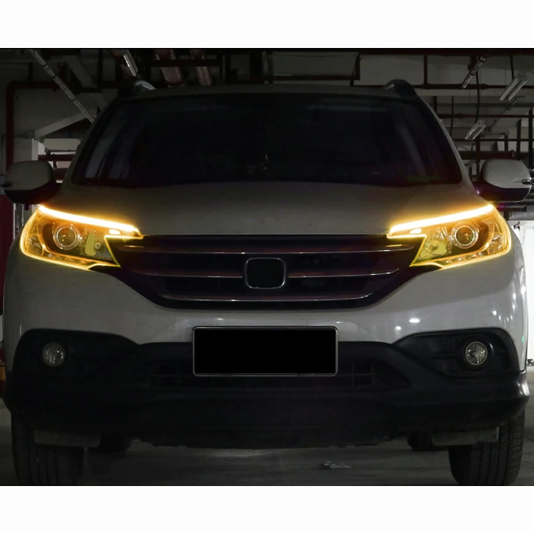 Fita LED fina para faróis automotivos com luz diurna e sinalização