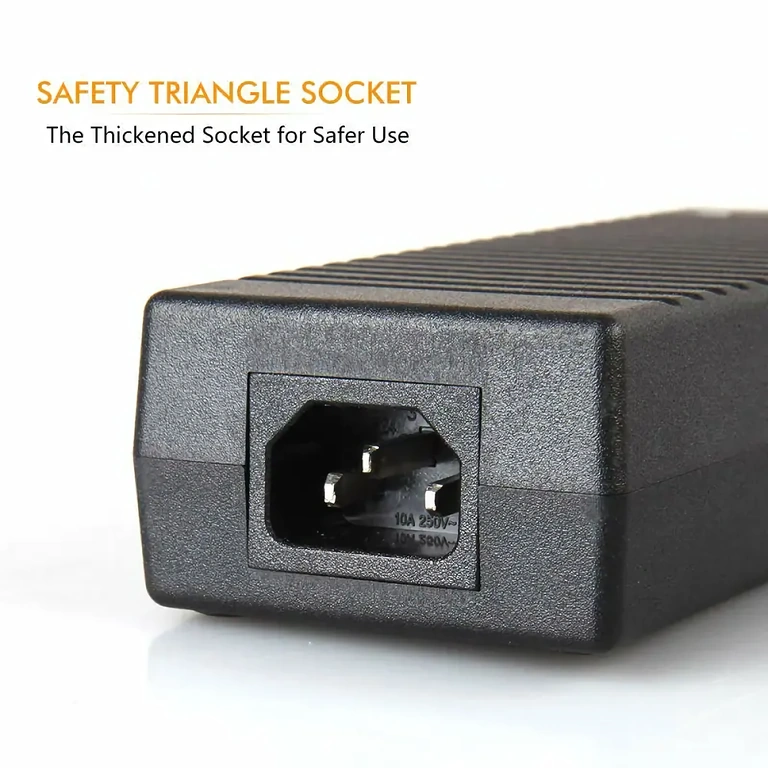 Adaptador de alimentação 220V AC para 12V DC, 10A, para equipamentos automotivos e patinetes