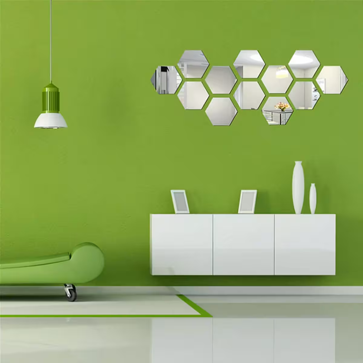Conjunto de espelhos modernos para decoração de parede
