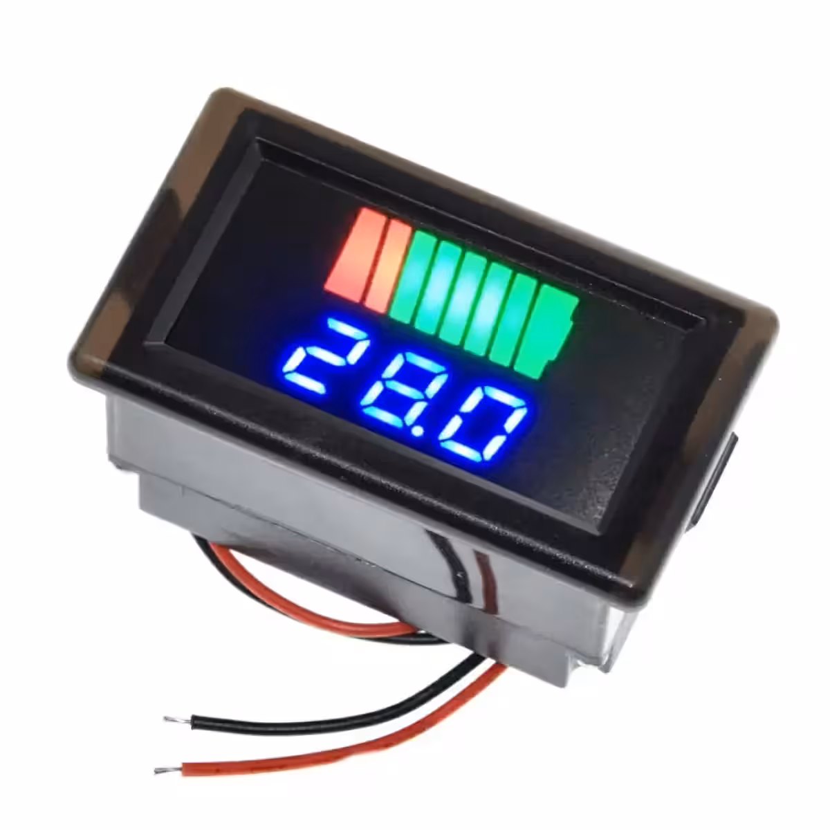 Display LED para verificação do nível de bateria de carro, patinete, bicicleta ou trator
