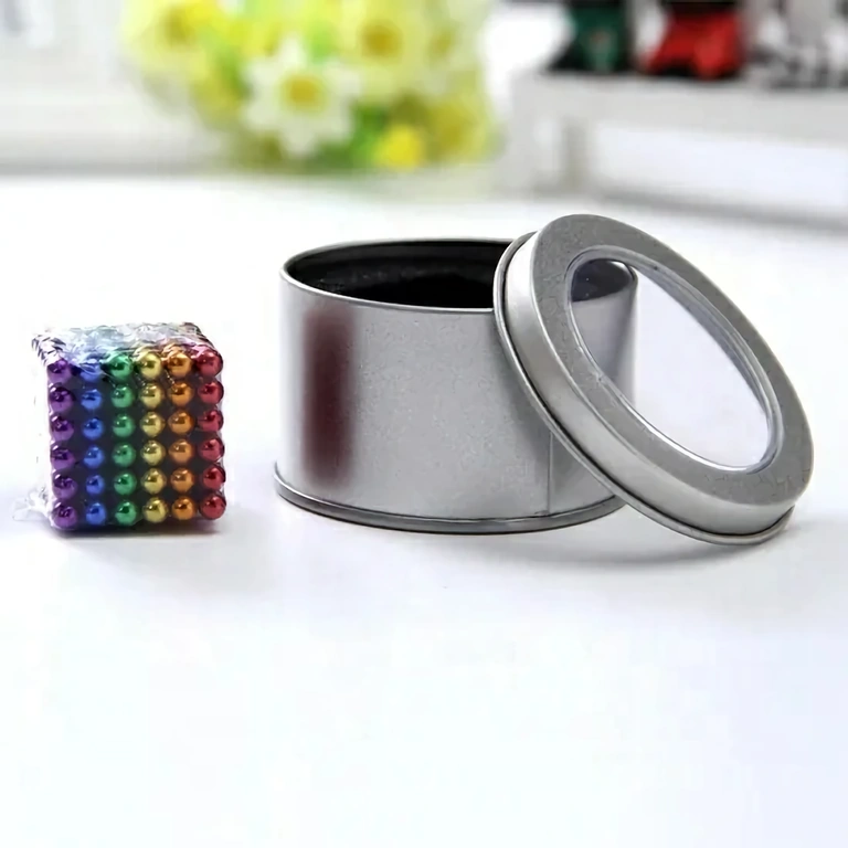 Conjunto de presente com esferas magnéticas – perfeito para relaxamento e construções 3D