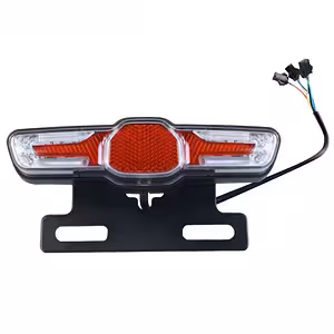 Lanterna Traseira LED com Sinalização 36V 48V 60V – Luz de Freio para Scooter / Bicicleta / Moto Elétrica