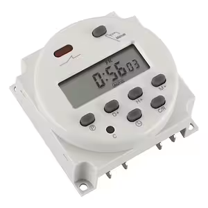 Relé Programador Temporizador Digital 12V – Temporizador Eletrônico com Display e 8 Programas ON/OFF
