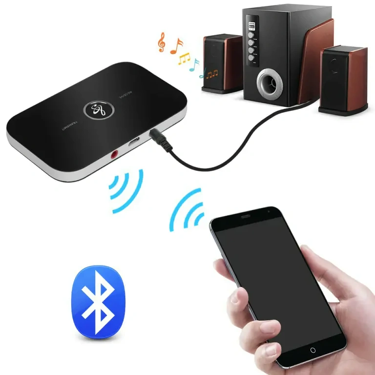 Transmissor e receptor Bluetooth com alimentação via USB