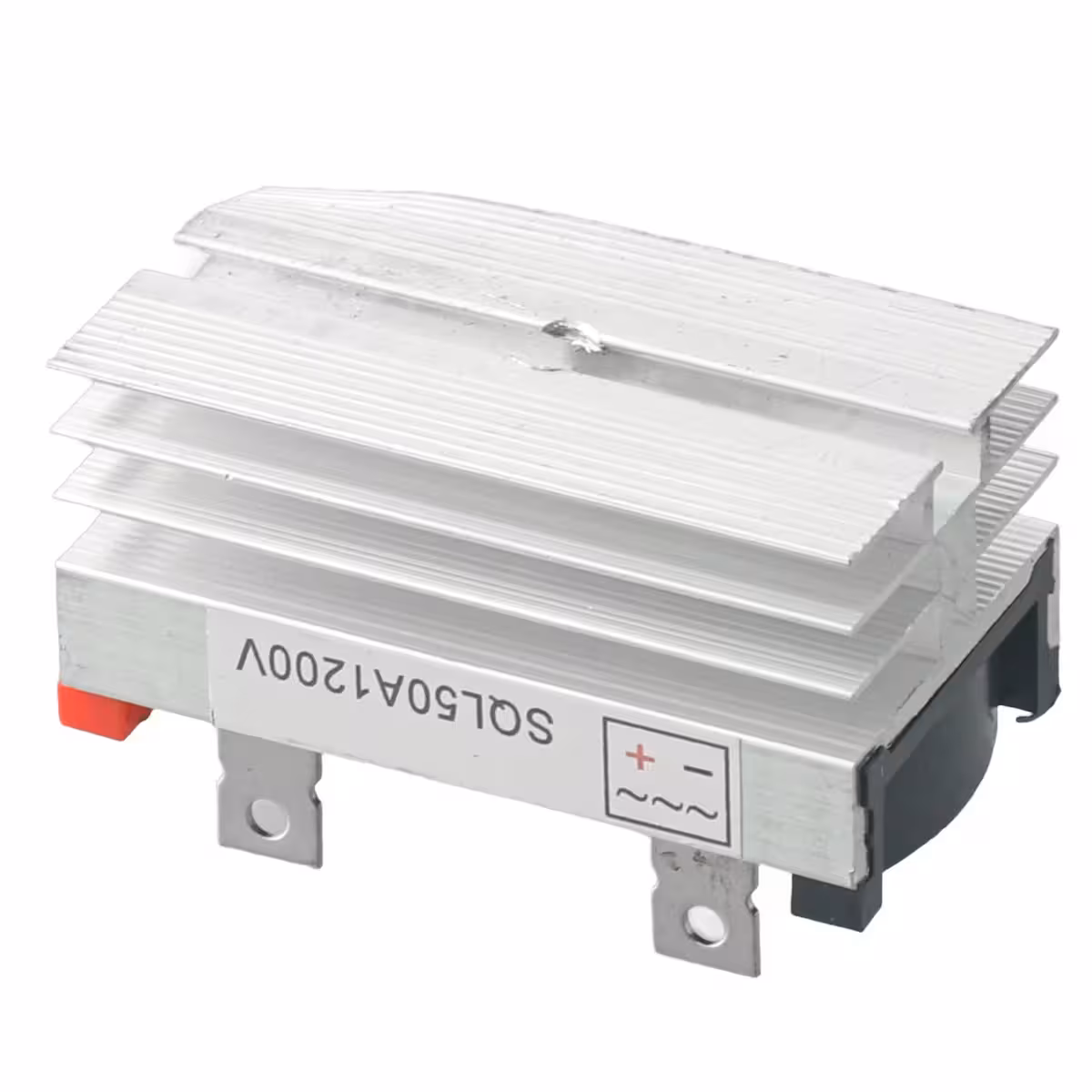 Ponte retificadora trifásica com furos de fixação para montagem fácil