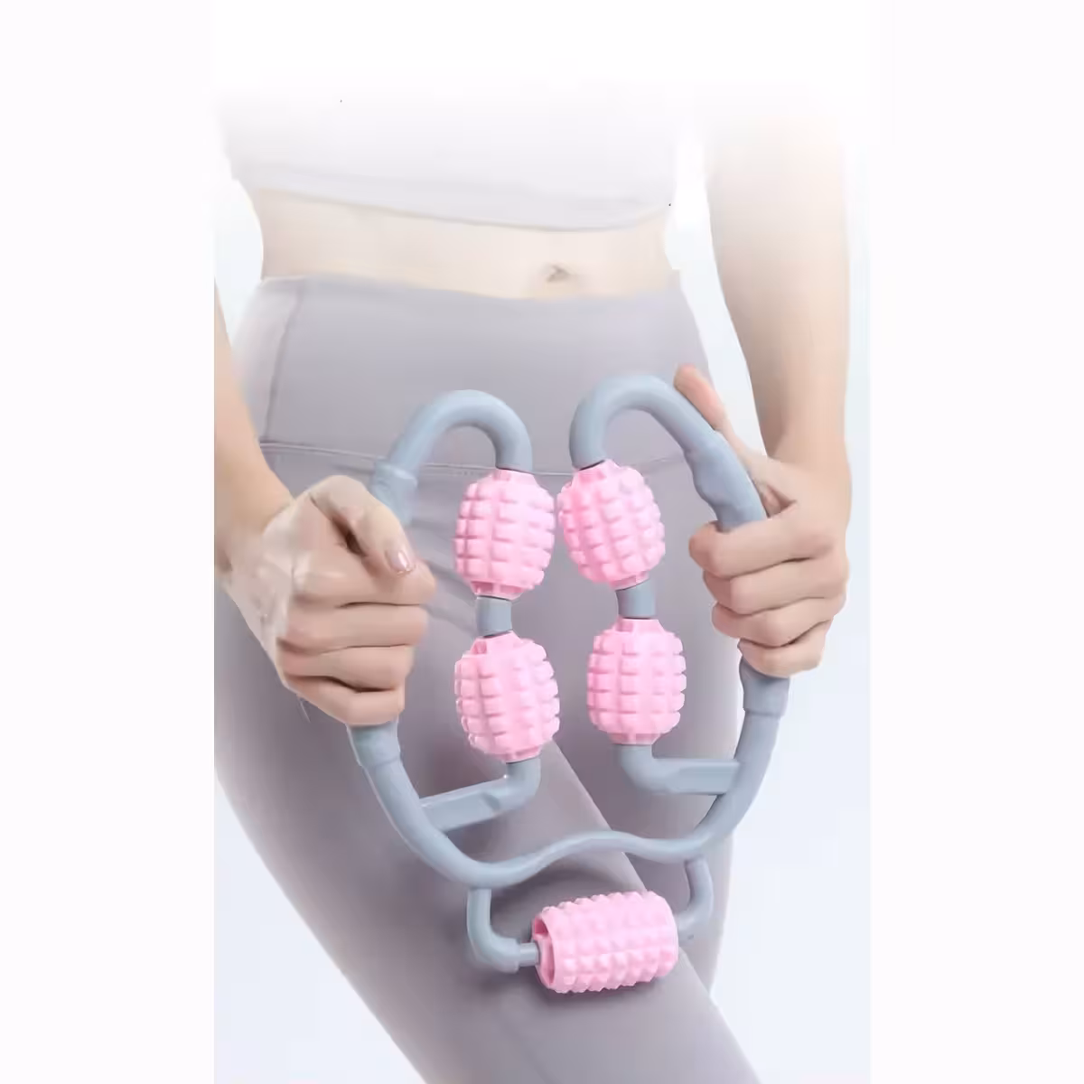 Massagem anticelulite com rolos de silicone para firmeza da pele