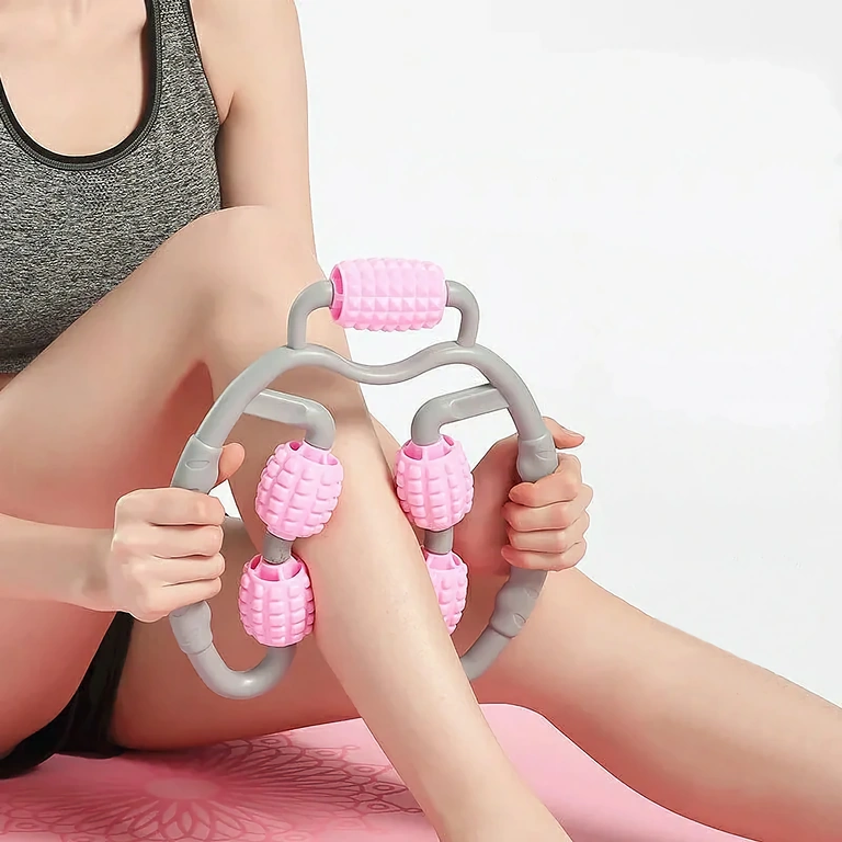 Massagem corporal manual para pernas e braços Dispositivo de massagem muscular para pernas, braços e pés – ergonômico