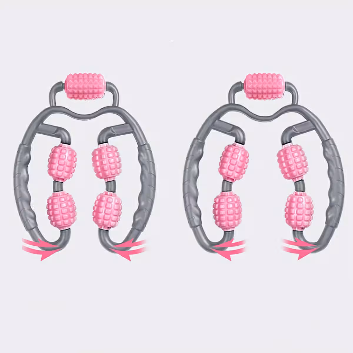 Dispositivo de massagem relaxante para músculos, múltiplas áreas com rolos de silicone