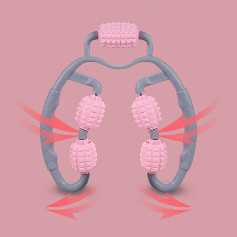 Aparelho de massagem com rolos de silicone para corpo Massagem anticelulite e muscular com rolos de silicone para pele e músculos