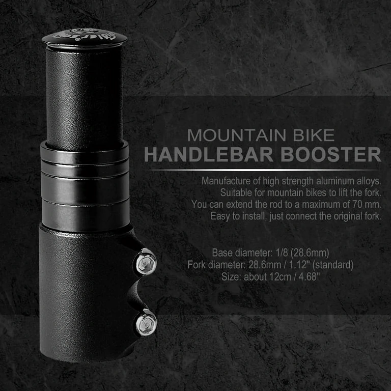 Extensão de canote de garfo para upgrade de guidão Modernização de bicicleta com extensor de mesa – maior conforto