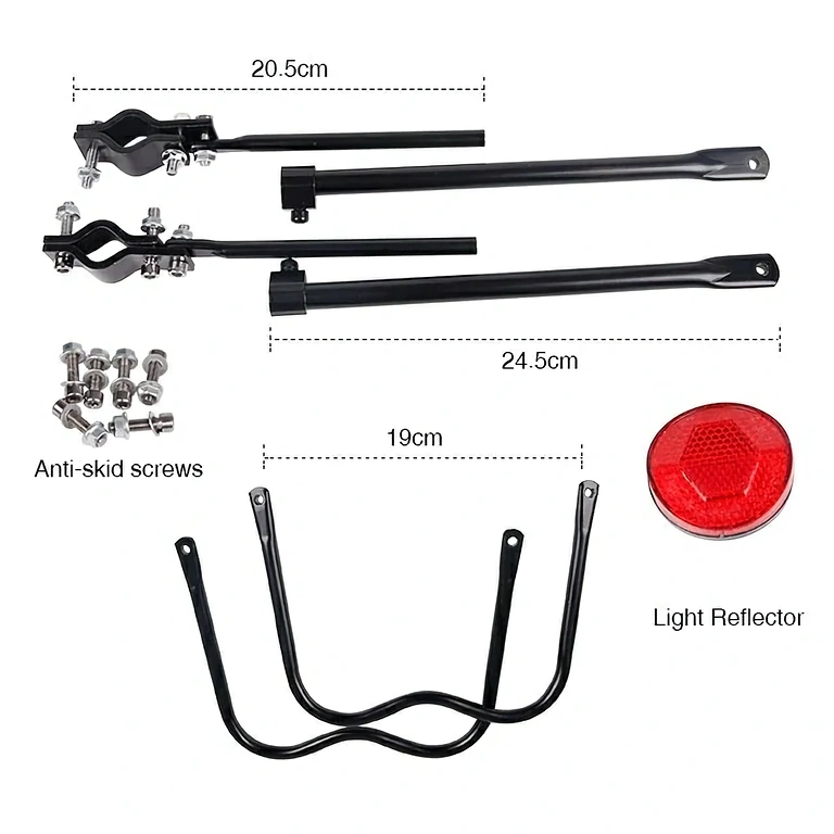 Bagageiro para bicicleta com montagem rápida no canote