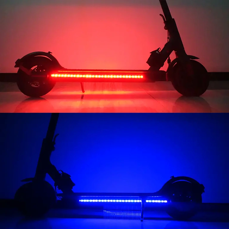 Fitas LED alimentadas por USB para scooter Conjunto LED colorido com alimentação USB para scooters elétricas