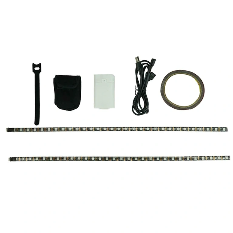 Kit de luzes LED à prova d’água para scooters Kit completo com fitas LED à prova d’água para personalização da scooter