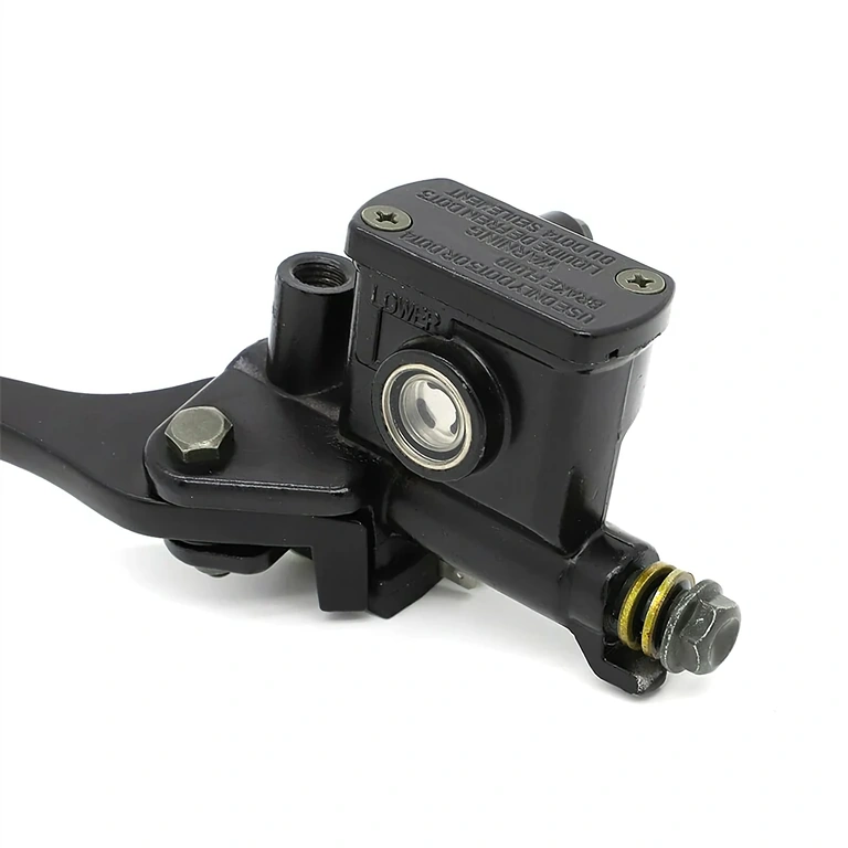 Manete de freio dianteiro direito com pistão hidráulico – pit bike e ATV