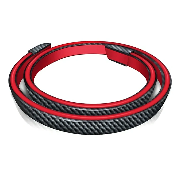 Spoiler em carbono com fita LED para segurança durante frenagem