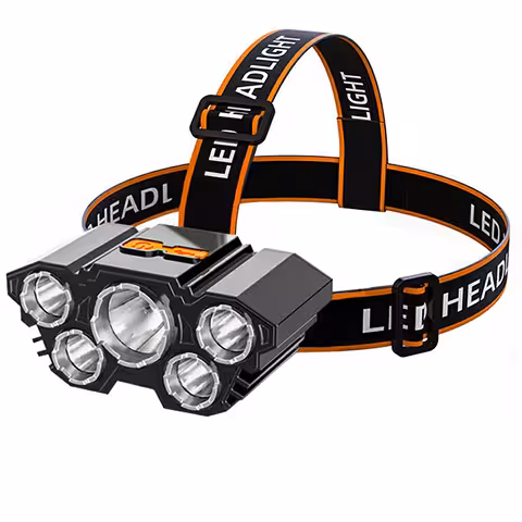 Lanterna de Cabeça LED Profissional com Bateria – Potente e Autonomia Alta para Pesca e Camping