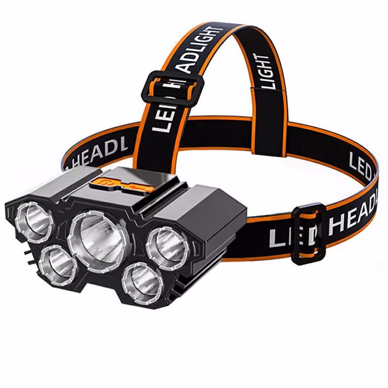 Lanterna de Cabeça LED Profissional com Bateria – Potente e Autonomia Alta para Pesca e Camping