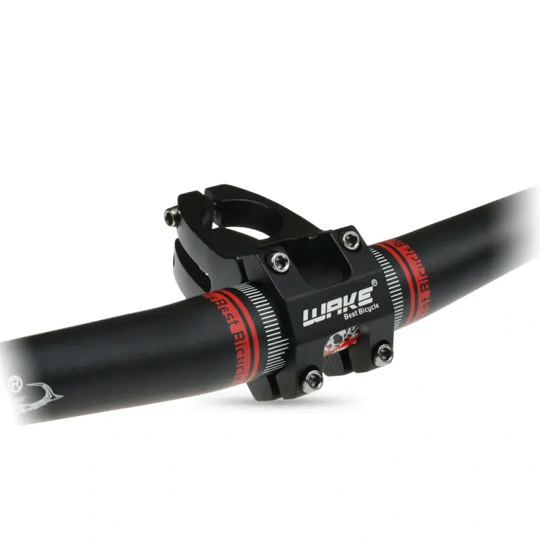 Mesa curta em alumínio preto para bicicleta MTB, maior conforto e controle aprimorado