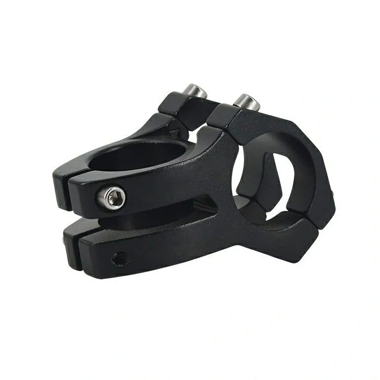 Mesa curta esportiva para bicicleta MTB, 31.8 mm, preta, fabricada em alumínio leve e resistente