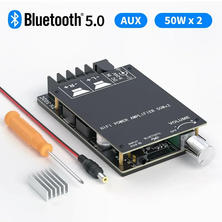 Placa de áudio Hi-Fi Bluetooth 5.0, compatível com alto-falantes passivos