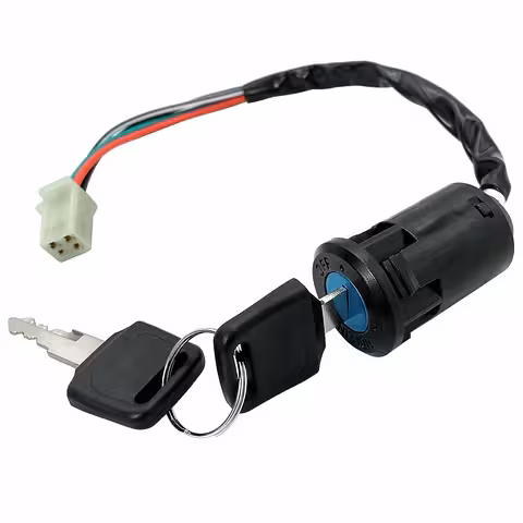 Contato com Chave 4 Fios Universal ATV, Scooter Chinês, Moto 50cc–250cc – Compatível 70cc–200cc