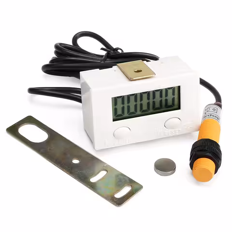 Contador Digital de Impulsos ZX-5DK com Sensor Magnético
