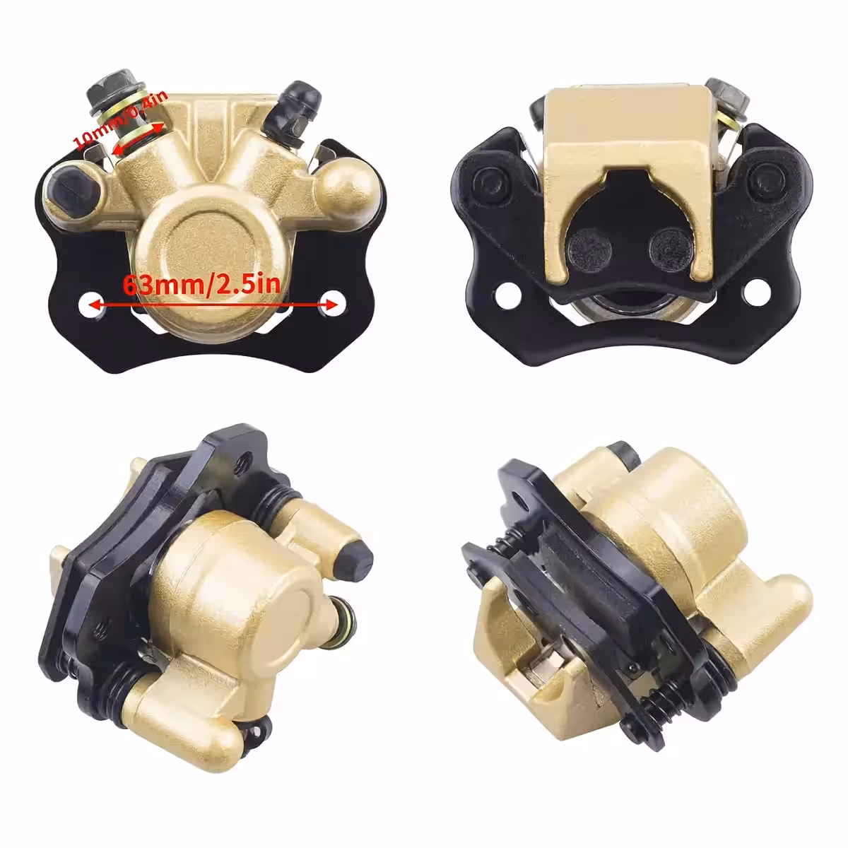 Conjunto de pinça ATV, sistema completo de freio para motores 110cc e 125cc