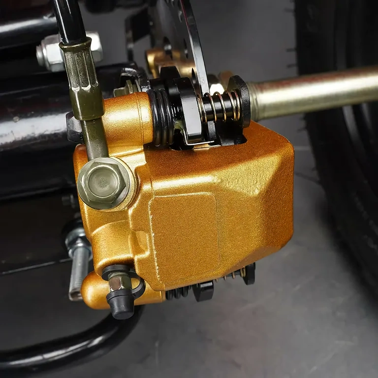 Pinça de freio dourada ATV com pastilhas Pinça de liga com pastilhas de freio para ATV off-road