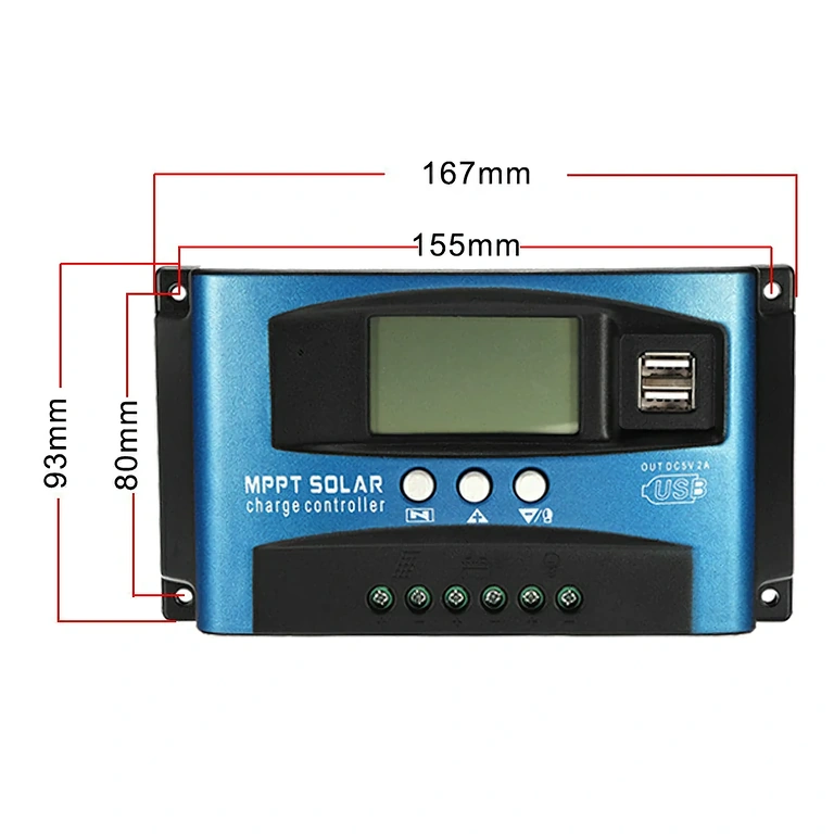 Regulador de carga para sistemas solares compacto