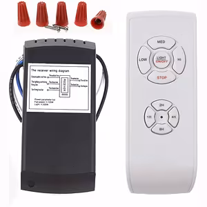 Controle Remoto para Ventilador e Iluminação com Timer 220V – 2 Circuitos, Controle de Velocidade