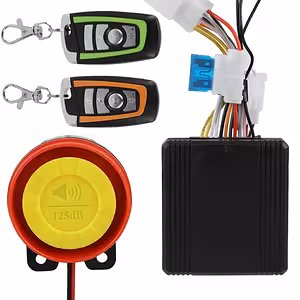 Sistema de Alarme Antifurto para Motocicleta / Scooter / ATV – 125 dB, 2 Controles Remotos, Controle do Motor